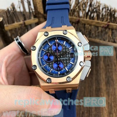 High Quality Audemars Piguet Royal Oak Offshore Replica Watch Blue Rubber Strap